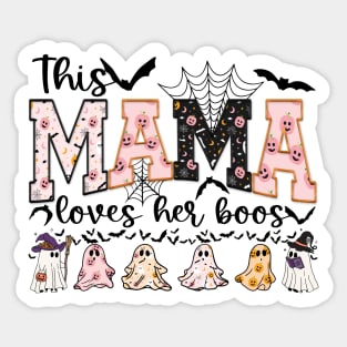 This Mama Loves Her Boos Sticker